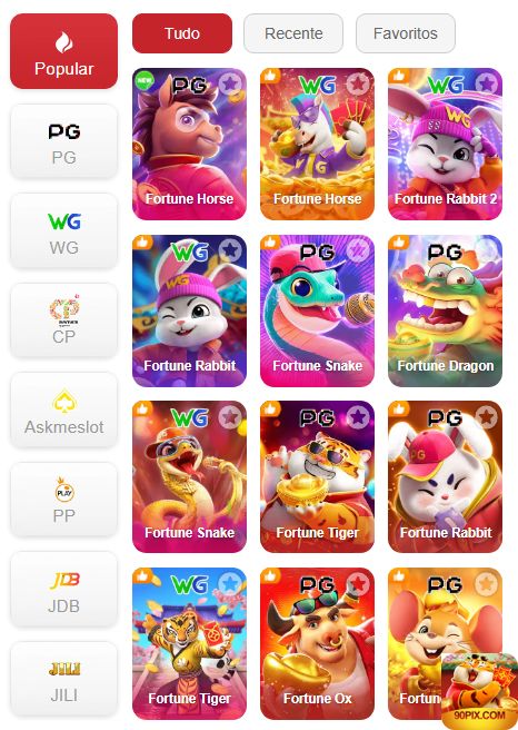 Experiência de Jogos 90pix.com